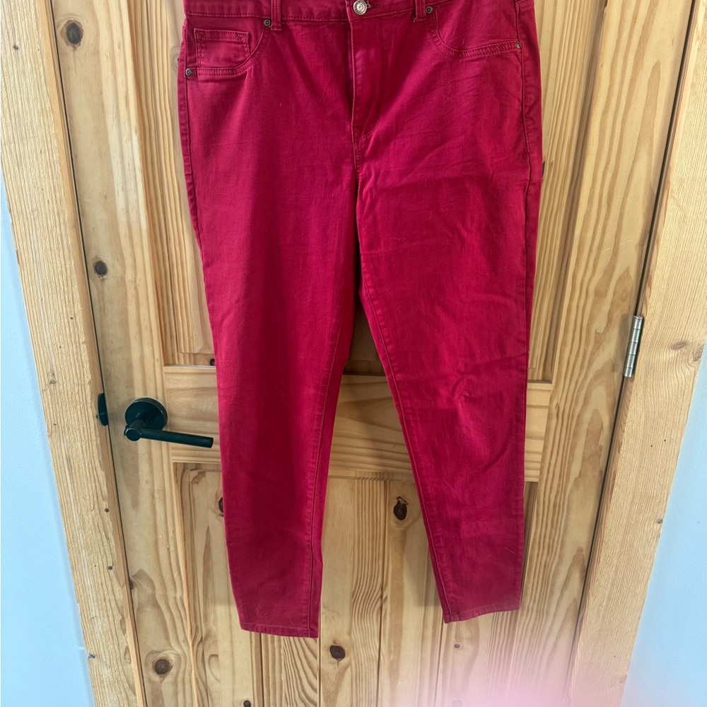 Maurices Red Women Jeans Jeggings